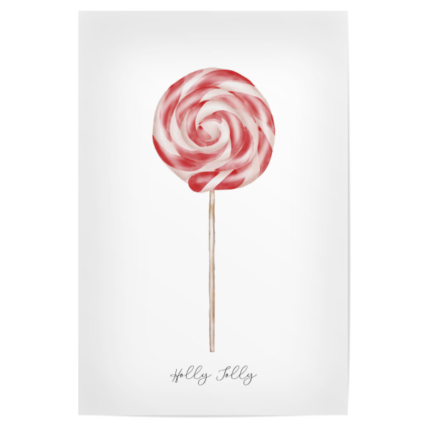 Poster 30x20 cm "Holly Jollly" artboxONE - Für Kinder,Essen & Trinken,Weihnachten