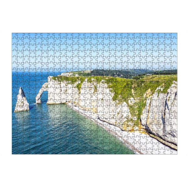 artboxONE Puzzle "Etretat Cliffs And Beach" artboxONE - Natur,Reise,Reise / Strand und Meer,Reise / Länder