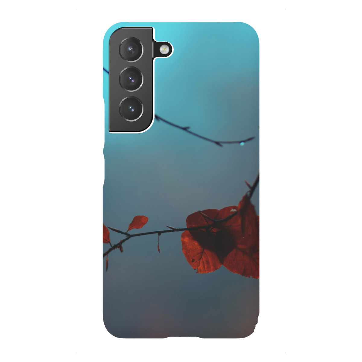 Samsung Galaxy "Orangefarbene Herbstblätter" Premium-Case Handyhülle artboxONE