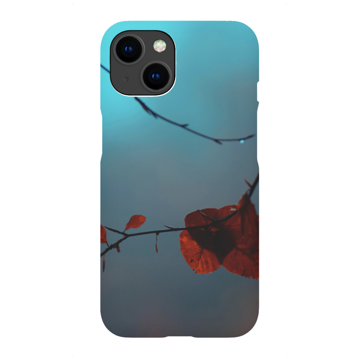 iPhone "Orangefarbene Herbstblätter" Premium-Case Handyhülle artboxONE