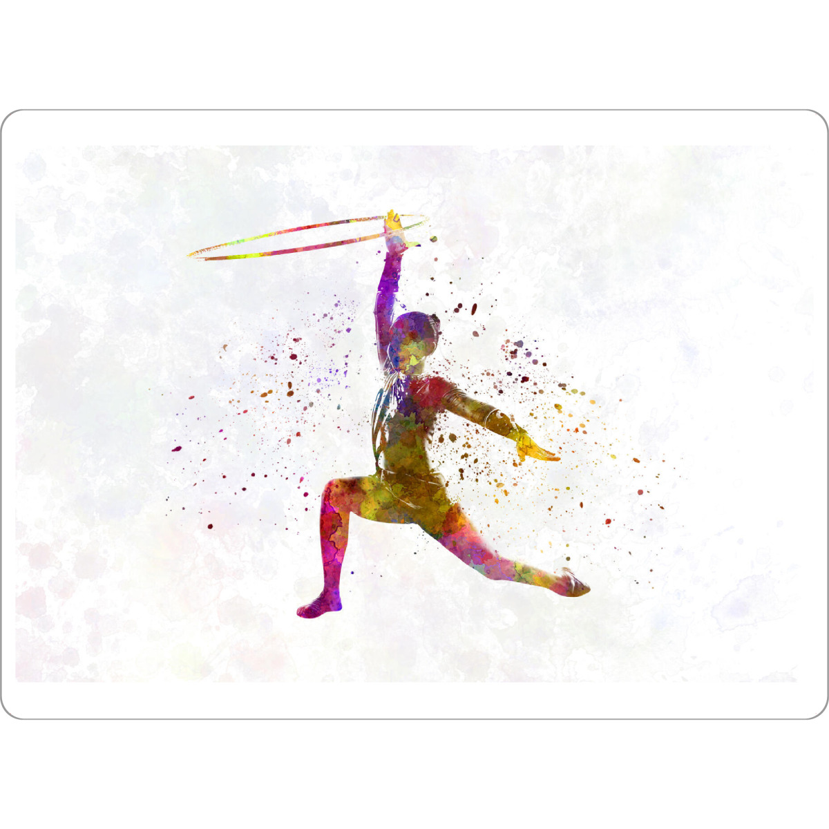 Tischset "Rhythmic gymnastics watercolor-l" artboxONE - Abstrakt,Sport