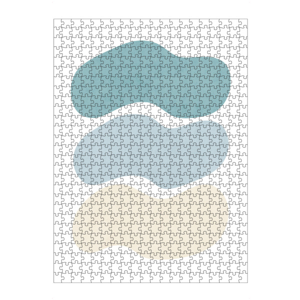 artboxONE Puzzle "Simple Beach Colors and Shapes" artboxONE - Natur,Abstrakt - Simple,Shape,Color,Sea,Ocean,Waves,Beach,Minimal,Abstract,Abstrakt