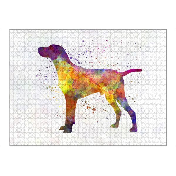 Puzzle Ravensburger "Hungarian Shorthaired Pointer" artboxONE - Tiere,Abstrakt