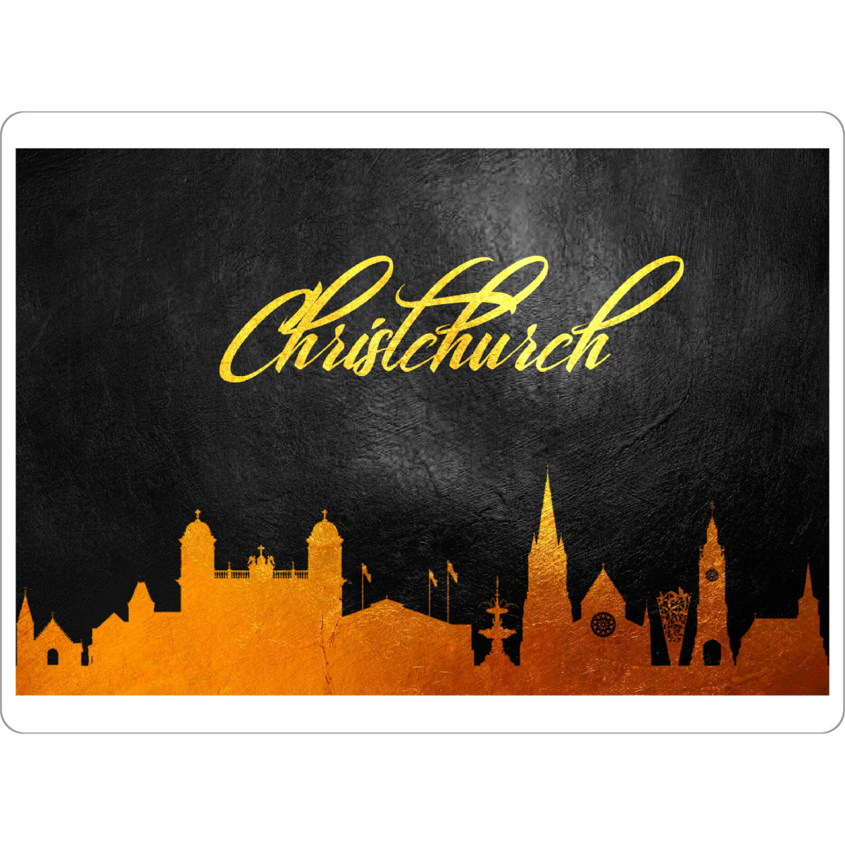 Tischset "Christchurch New Zealand Gold" artboxONE - Städte - Gold,Skyline,Christchurch,New zealand - Bild gold