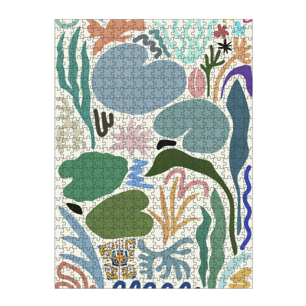 Puzzle Ravensburger "Lily Pond Collage" artboxONE - Natur,Abstrakt