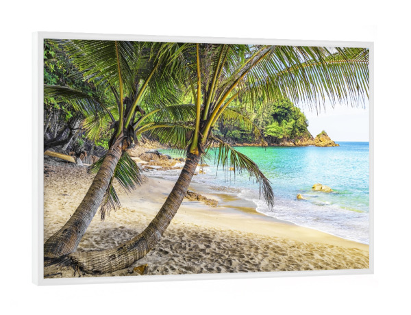 Poster mit weißem Rahmen "Banana Beach" artboxONE - Natur,Reise,Reise / Strand und Meer,Reise / Asien,Reise / Länder