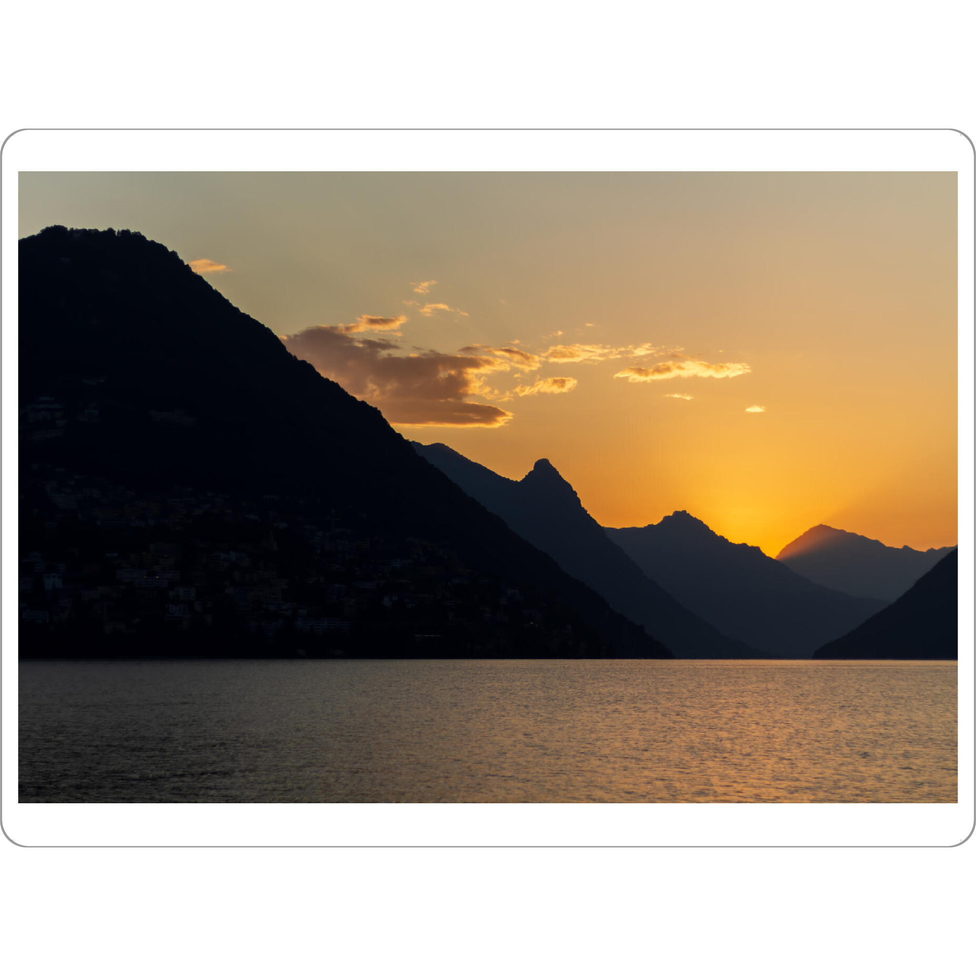 Tischset "Sonnenaufgang im Sommer" artboxONE - Städte,Natur,Reise,Reise / Länder