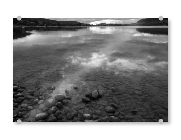 Acrylglasbild "Sonnenuntergang in Mammern" artboxONE - Natur,Reise,Floral