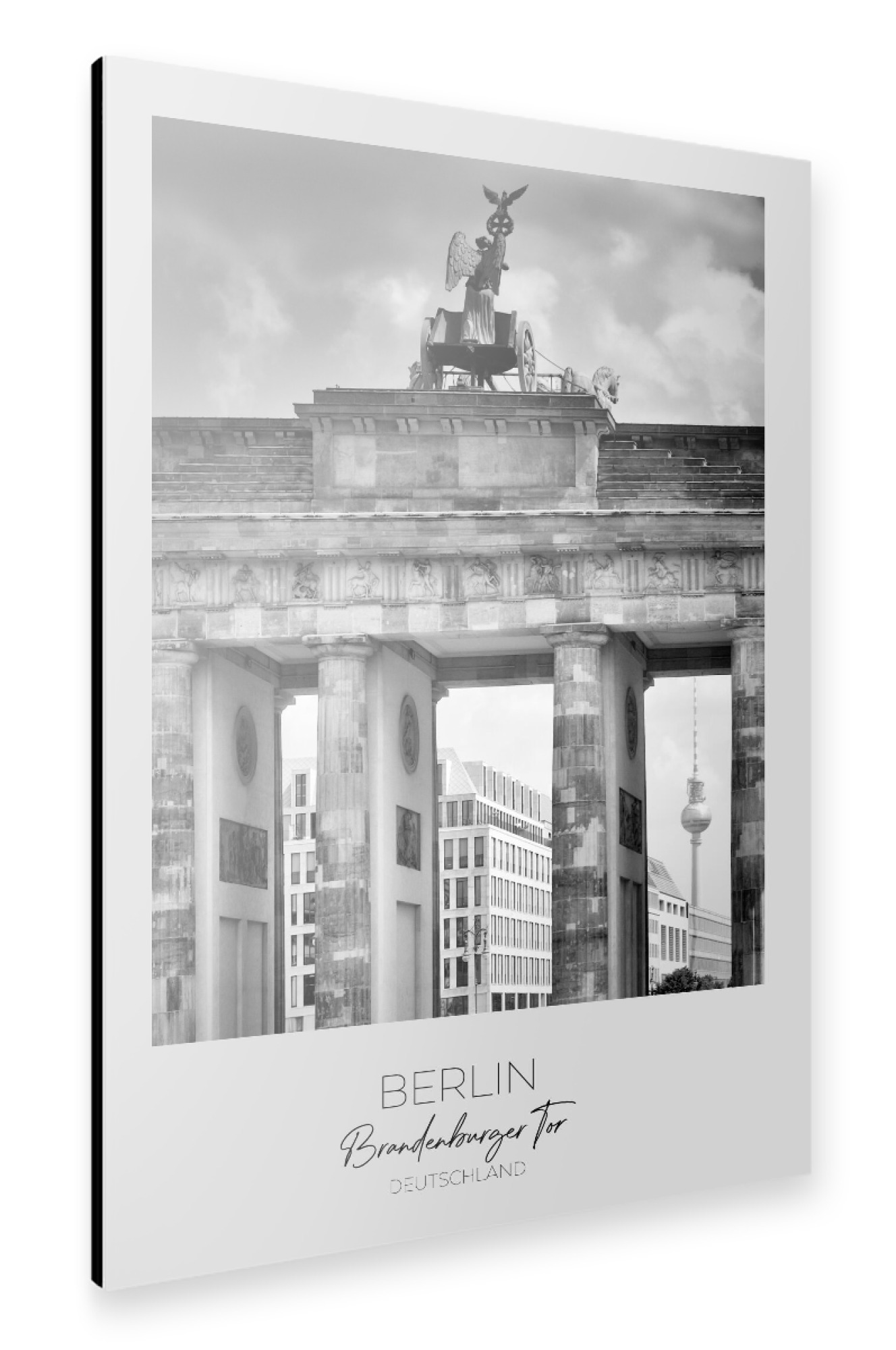 Alu-Dibond "Im Fokus: BERLIN Brandenburger Tor" 75x50 cm artboxONE