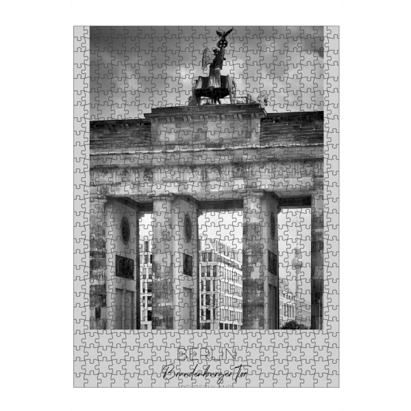 artboxONE Puzzle "Im Fokus: BERLIN Brandenburger Tor" artboxONE - Städte / Berlin,Schwarzweiß,Architektur