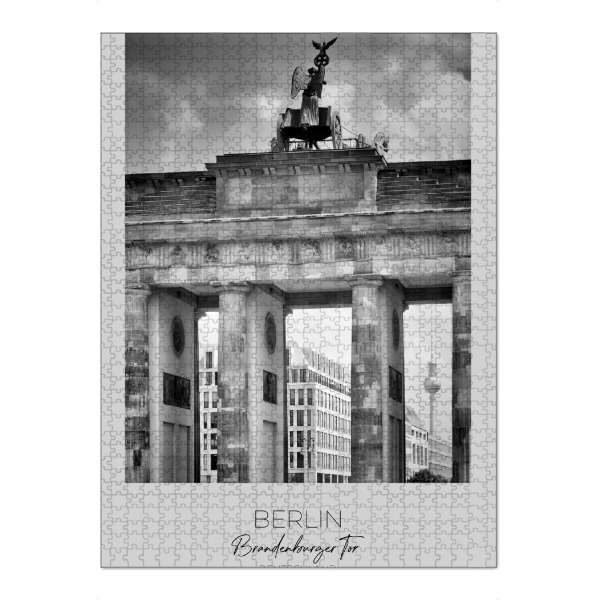 Puzzle Ravensburger "Im Fokus: BERLIN Brandenburger Tor" artboxONE - Städte / Berlin,Schwarzweiß,Architektur