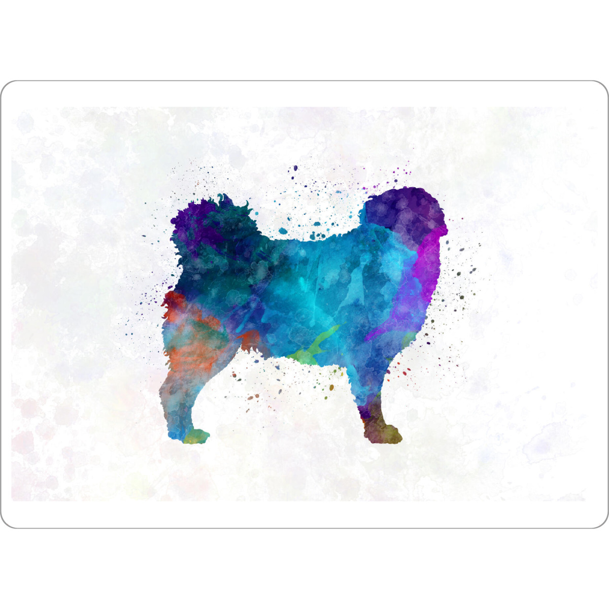 Tischset "Frisian Water Dog in watercolor" artboxONE - Tiere,Abstrakt - Dog,Dogs,Pet,Animal,Mammal,Watercolor,Dog poster,Illustration,Abstract