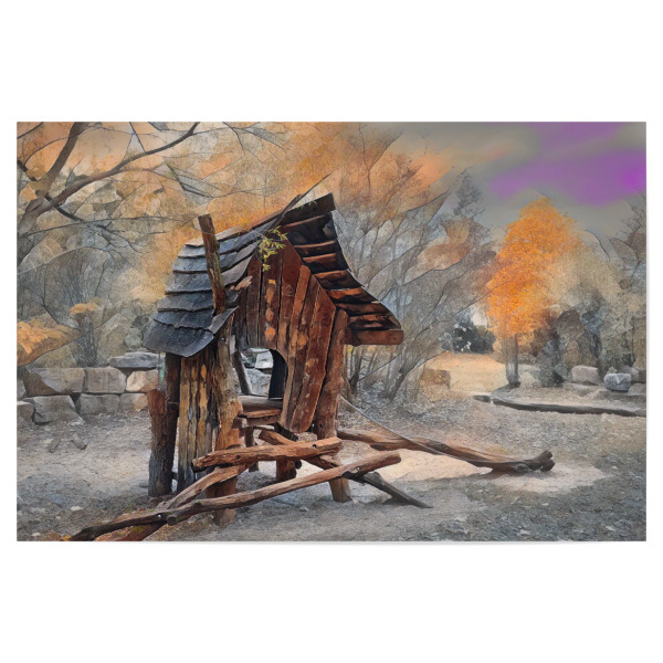 Poster "Das Holzhaus" artboxONE - Natur,Abstrakt,Architektur