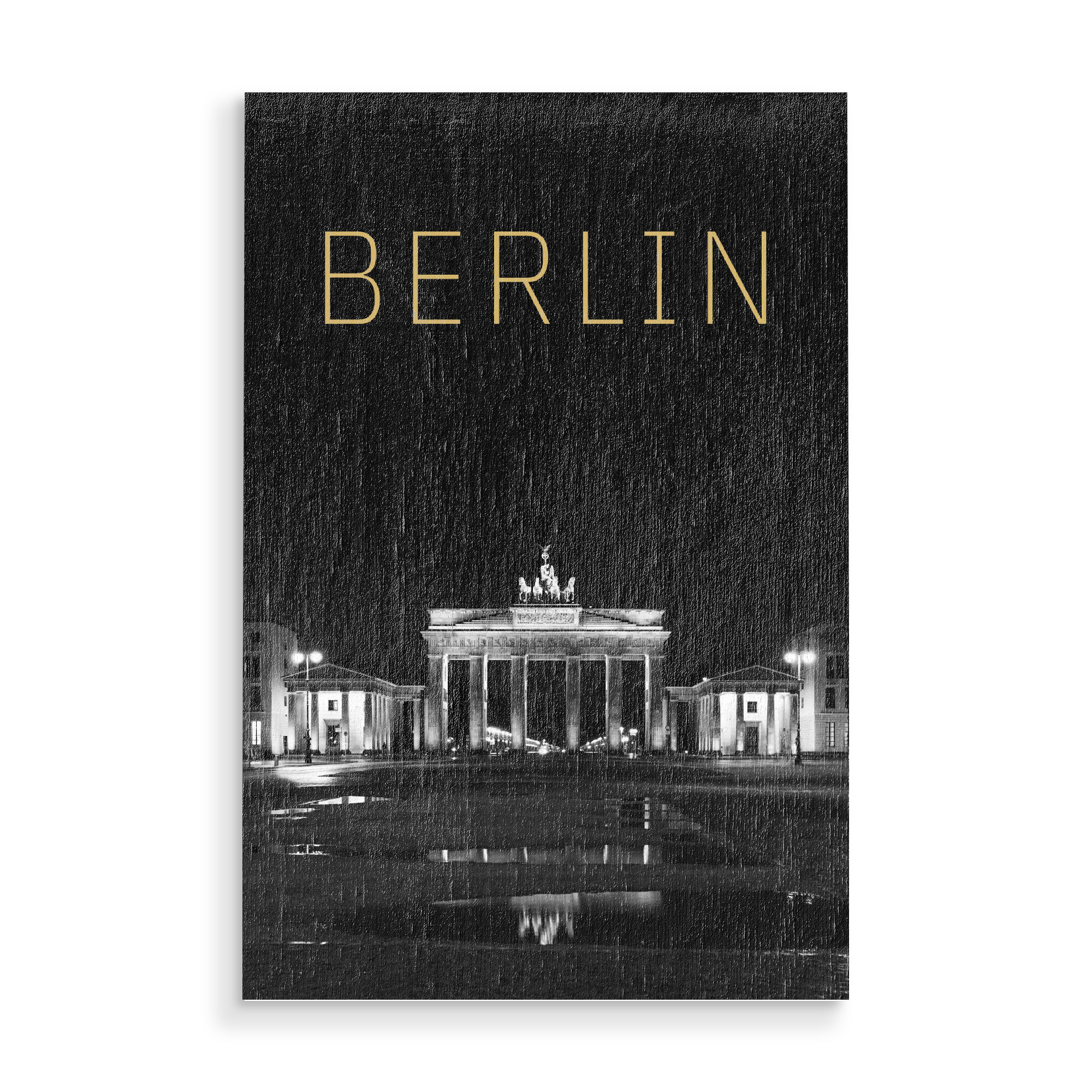 Holzbild "Berlin Brandenburger Tor" artboxONE - Städte / Berlin,Reise,Architektur