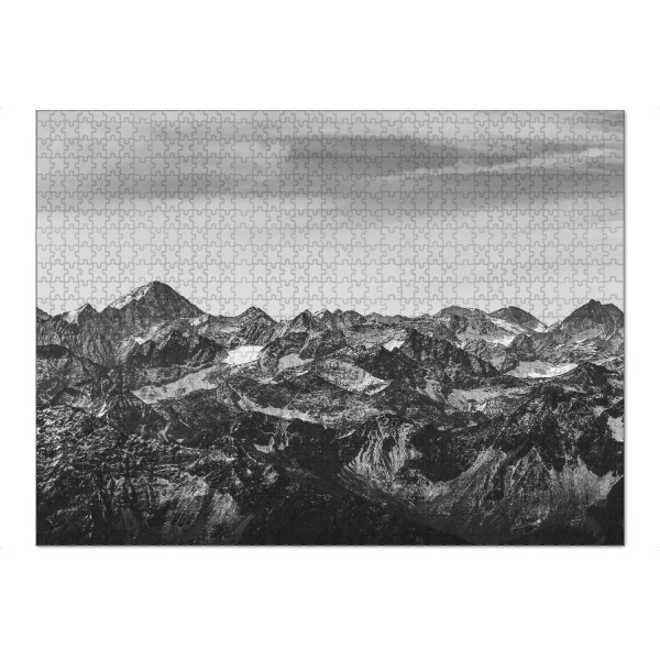 Puzzle Ravensburger "Bergwelt in schwarzweiss" artboxONE - Natur,Reise,Schwarzweiß