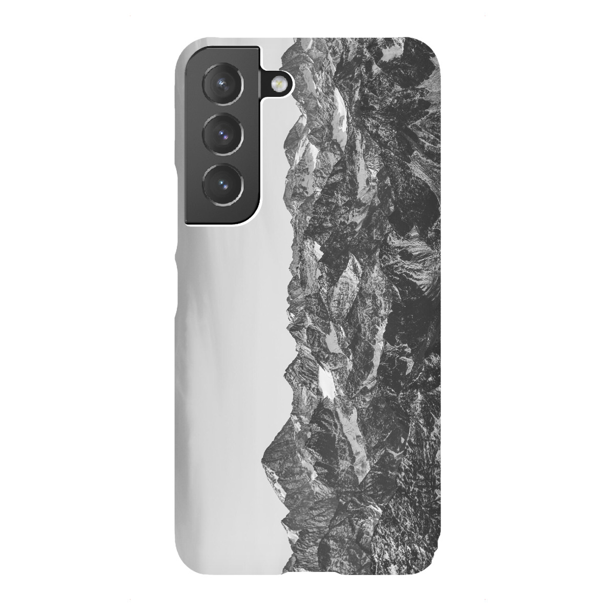 "Bergwelt in schwarzweiss"für Samsung Galaxy - Premium-Case Handyhülle artboxONE