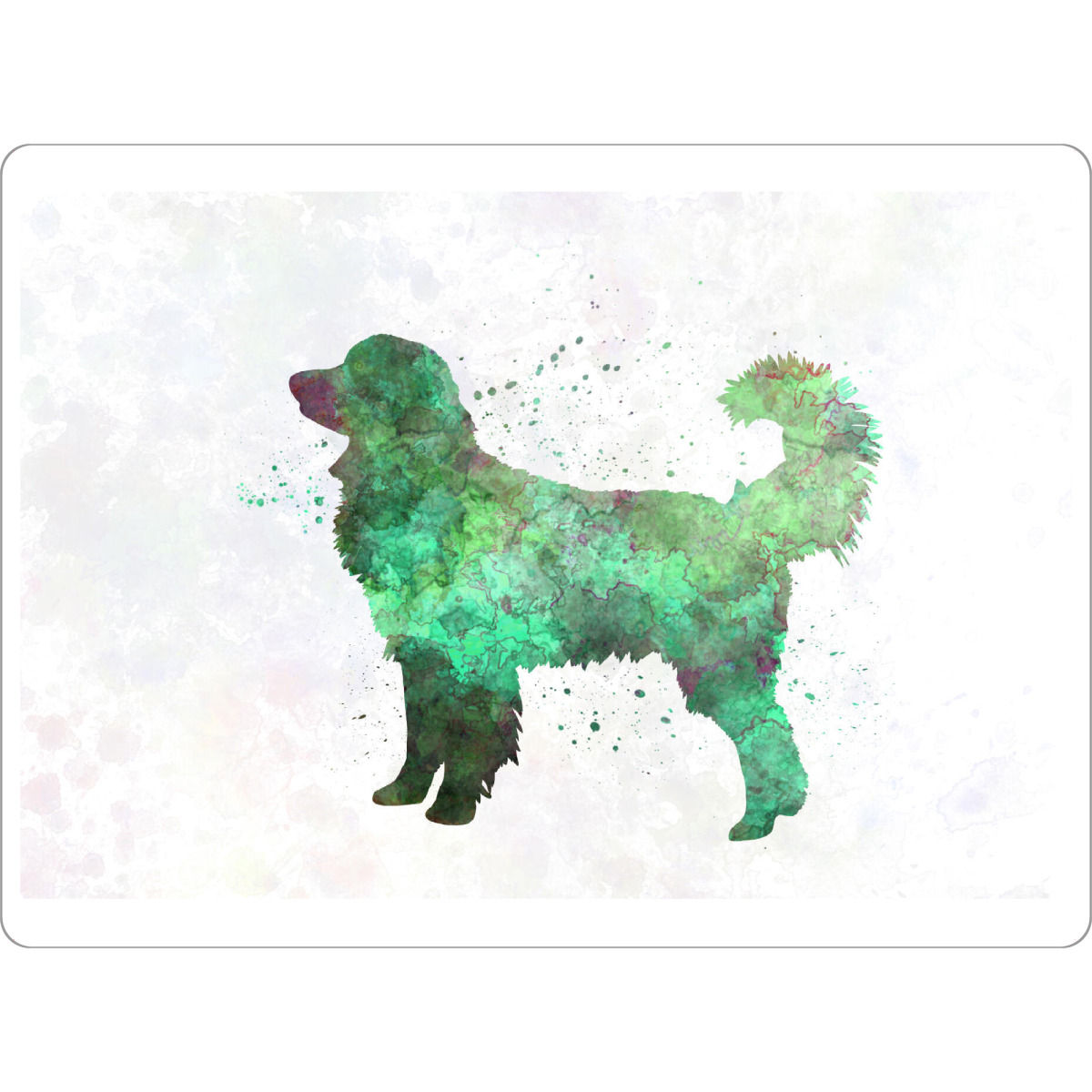 Tischset "Hovawart dog" artboxONE - Tiere,Abstrakt - Dog,Dogs,Pet,Animal,Mammal,Watercolor,Dog poster,Illustration,Abstract - Bild dog