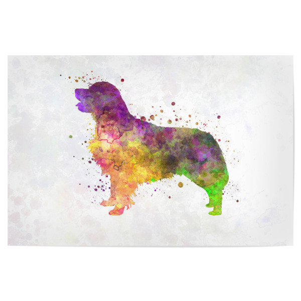 Poster 30x20 cm "Golden Retriever in watercolor" artboxONE - Tiere,Abstrakt - Dog,Dogs,Pet,Animal,Mammal,Watercolor,Dog poster,Illustration,Abstract