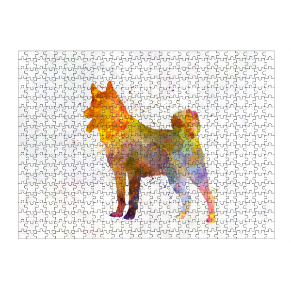 artboxONE Puzzle "Jamthund in watercolor" artboxONE - Tiere,Abstrakt - Dog,Dogs,Pet,Animal,Mammal,Watercolor,Dog poster,Illustration,Abstract