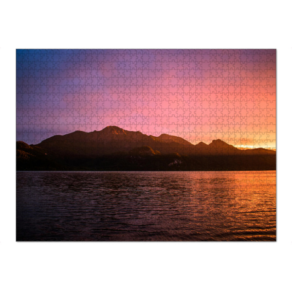 Puzzle Ravensburger "Alpensee bei Sonnenuntergang" artboxONE - Natur,Reise