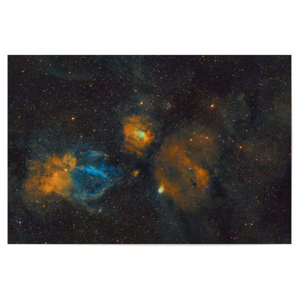 Poster "Bubble Nebula - HSO" artboxONE - Galaxy - Universum,Nebel,Astro,Astronomie,Sterne,Weltall,Weltraum,Deepsky,Space,Universe,Astrology,Stars