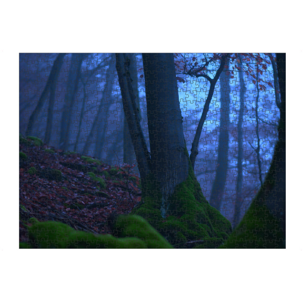 artboxONE Puzzle "Mystischer Wald im Nebel" artboxONE - Natur