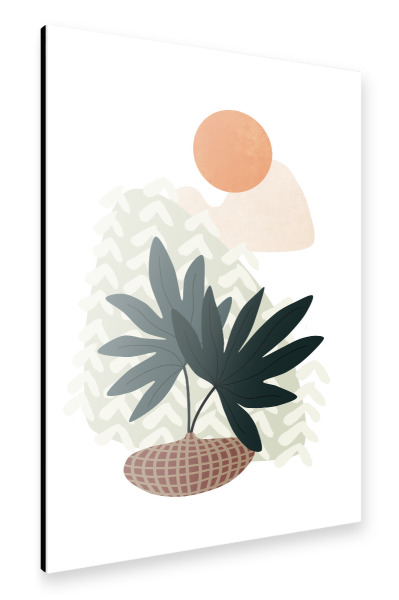 Alu-Dibond "Fan Palm Still Life" 30x20 cm artboxONE