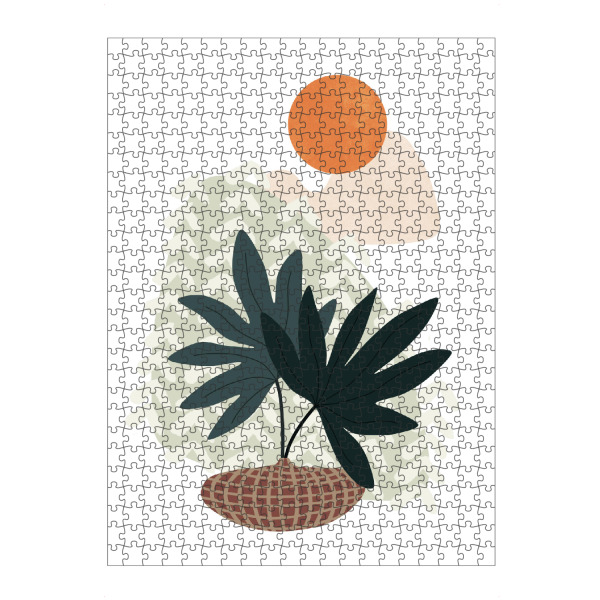 Puzzle Ravensburger "Fan Palm Still Life" artboxONE - Natur,Floral