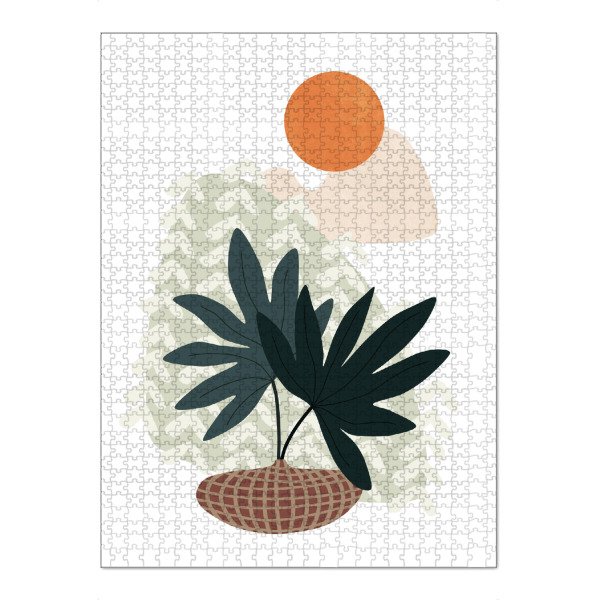 Puzzle Ravensburger "Fan Palm Still Life" artboxONE - Natur,Floral