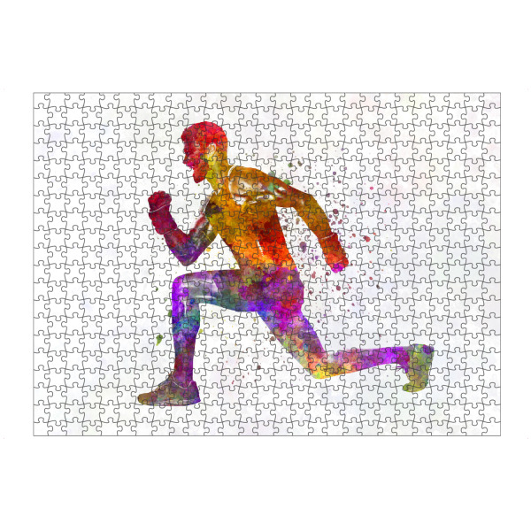 artboxONE Puzzle "Young man practices fitness" artboxONE - Abstrakt,Sport