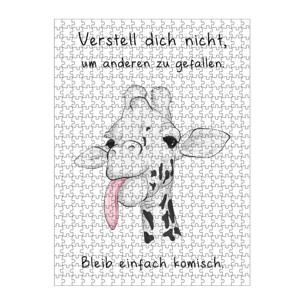 artboxONE Puzzle "Bleib komisch" artboxONE - Typografie,Tiere