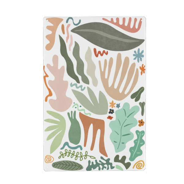 Metall Poster "Botanical Color" artboxONE - Natur,Floral,Abstrakt