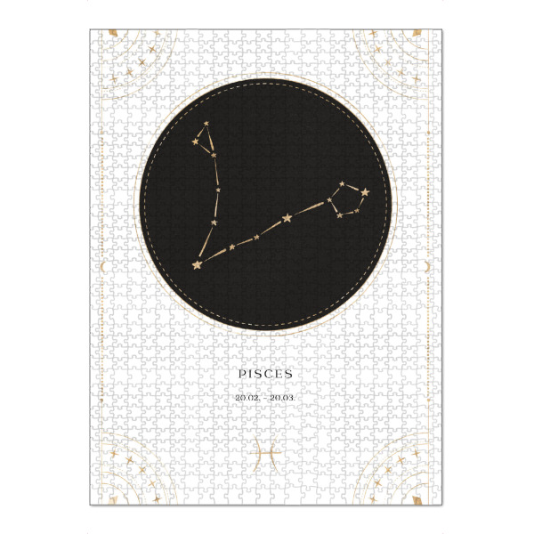 Puzzle Ravensburger "Sternzeichen Pisces/ Fische" artboxONE - Abstrakt,Galaxy