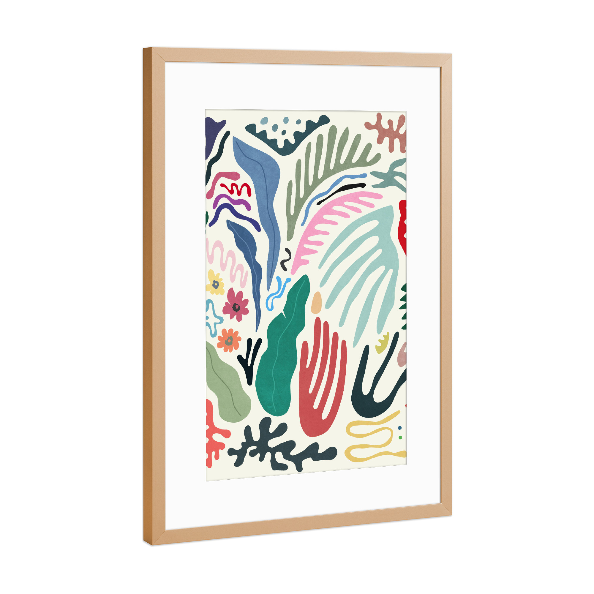 Poster mit Rahmen Kupfer "Nature Color" artboxONE - Natur,Floral,Abstrakt