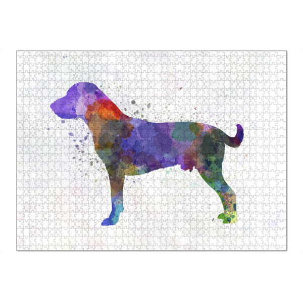 Puzzle Ravensburger "Harrier dog" artboxONE - Tiere,Abstrakt - Dog,Dogs,Pet,Animal,Mammal,Watercolor,Dog poster,Illustration,Abstract - Bild dog