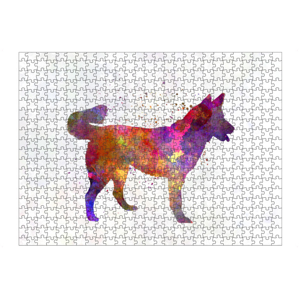 Puzzle Ravensburger "East Siberian Laika in watercolor" artboxONE - Tiere,Abstrakt