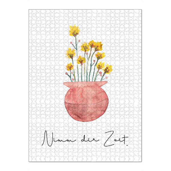Puzzle Ravensburger "Nimm dir Zeit Typografie" artboxONE - Natur,Floral,Für Mama