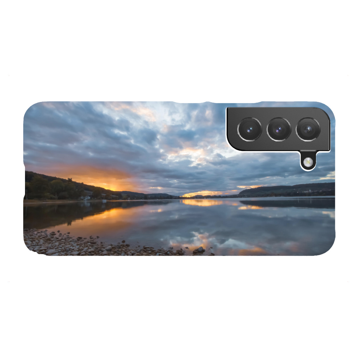 "Sonnenuntergang am Untersee"für Samsung Galaxy - Premium-Case Handyhülle artboxONE