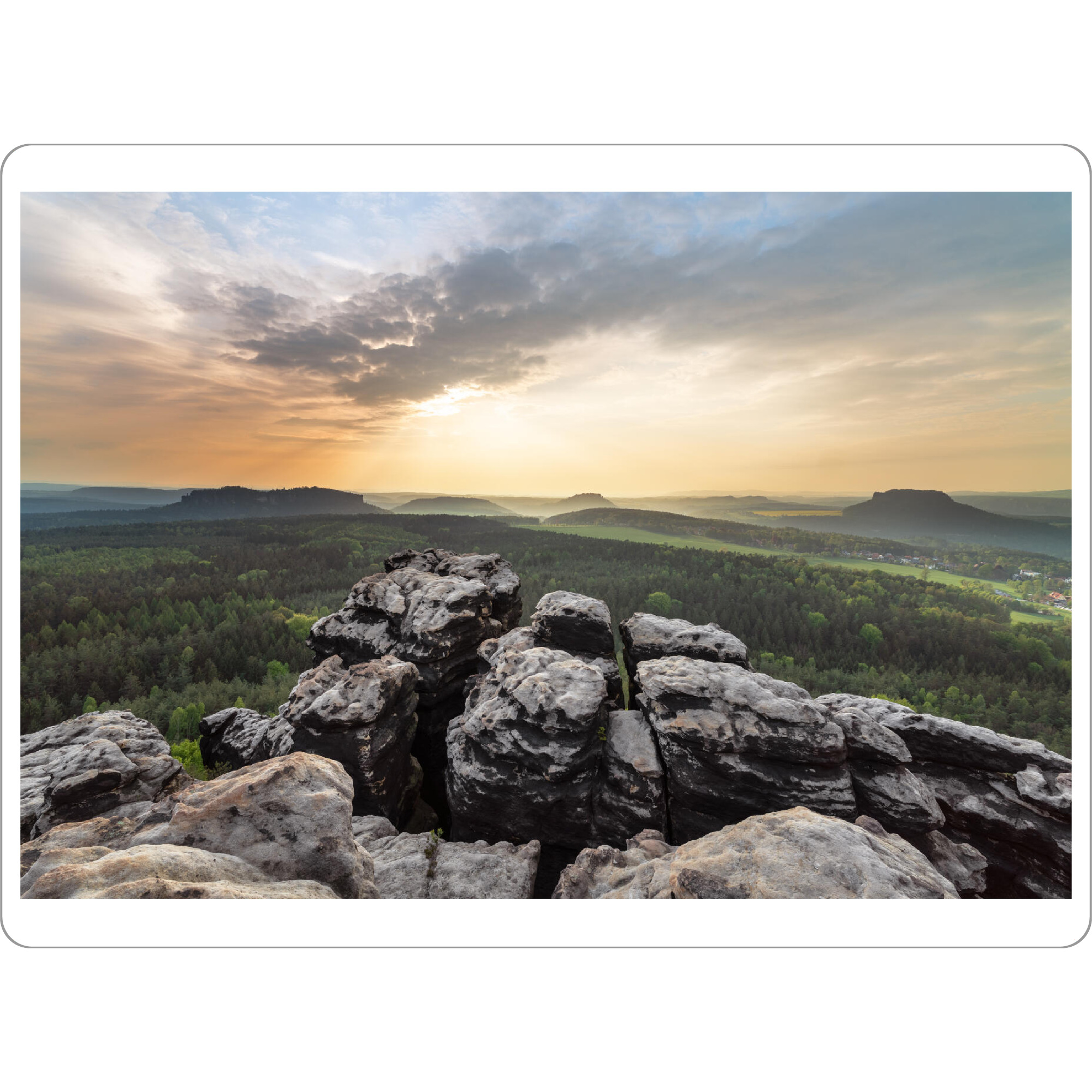 Tischset "Panoramablick" artboxONE - Natur,Reise
