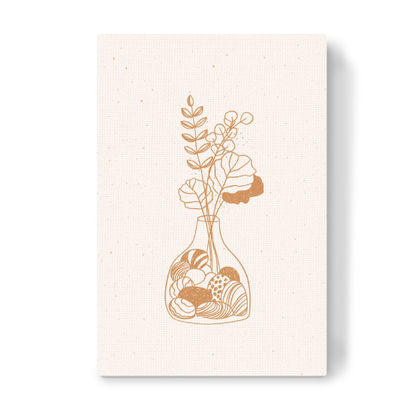 Leinwandbild "Floral art style icon vase" artboxONE - Floral