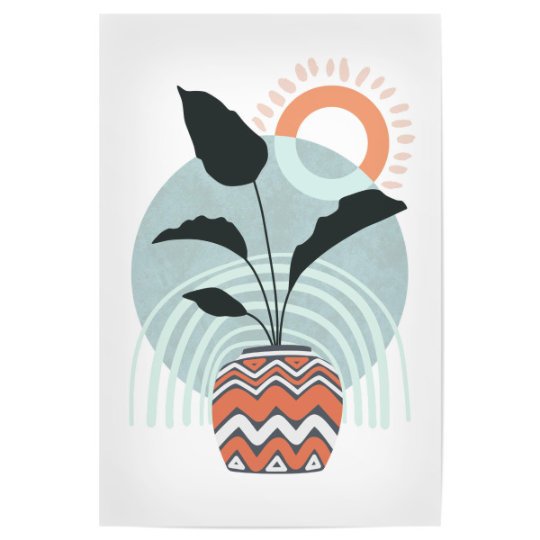 Poster 30x20 cm "Sonnenmeer und Palme" artboxONE - Natur,Floral