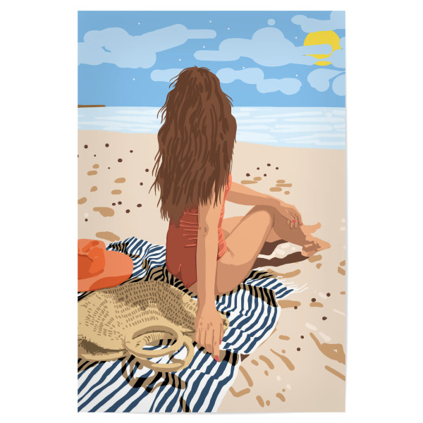 Poster "Art of life is to live in moment" artboxONE - Reise,Menschen