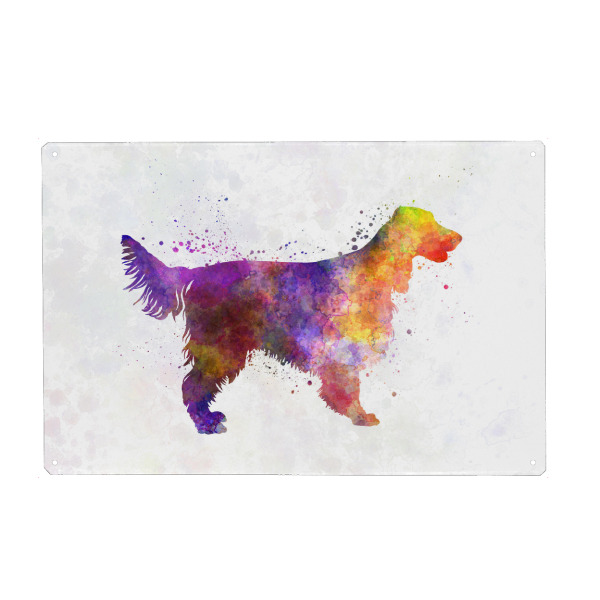 Metall Poster "Irish Red Setter dog" artboxONE - Tiere,Abstrakt - Dog,Dogs,Pet,Animal,Mammal,Watercolor,Dog poster,Illustration,Abstract