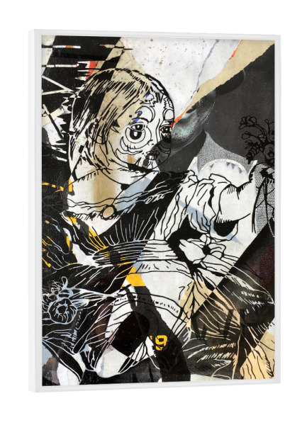 Poster mit weißem Rahmen "Daughter" artboxONE - Streetart