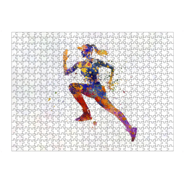 Puzzle Ravensburger "Female runner in watercolor" artboxONE - Abstrakt,Sport