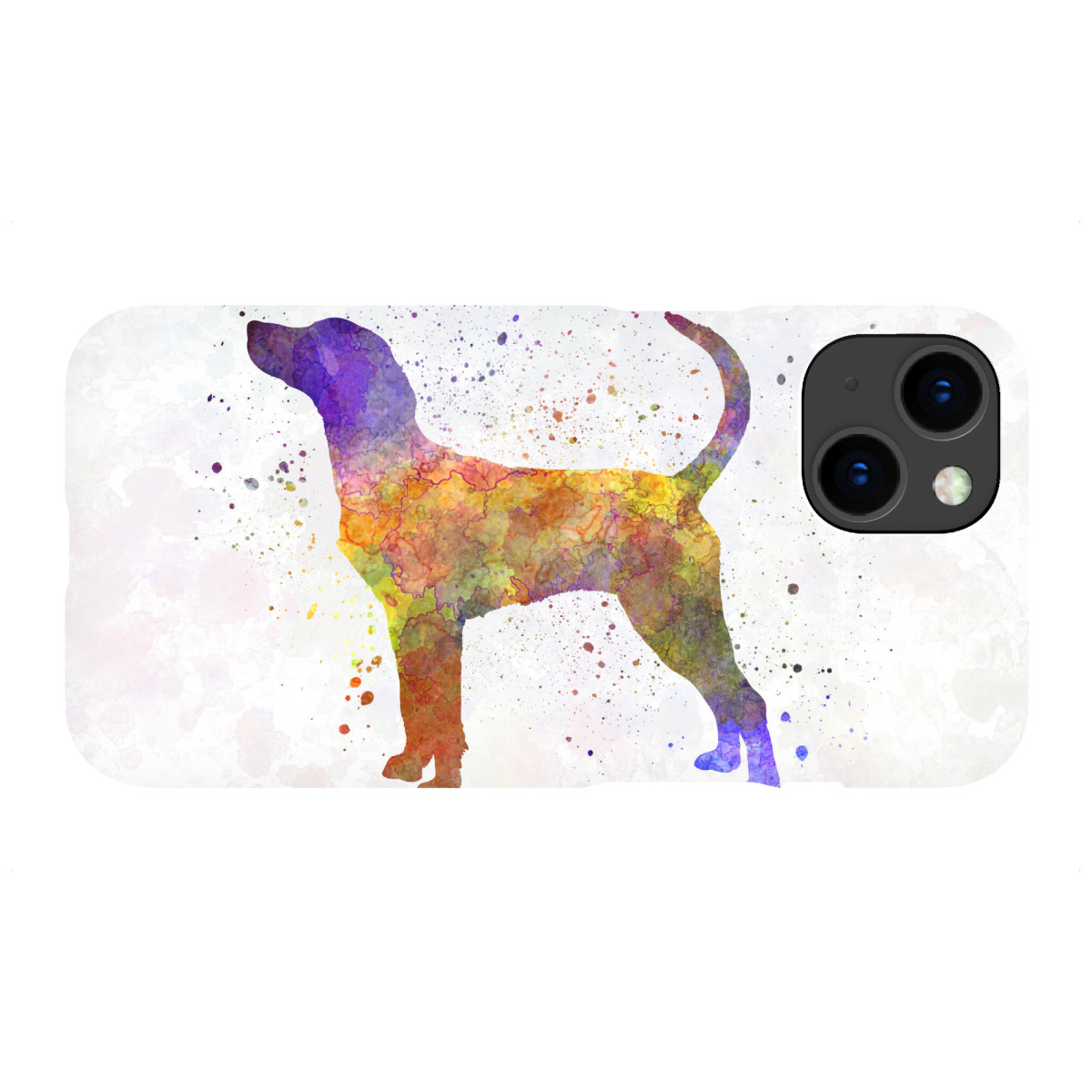 "English Foxhound in watercolor"für iPhone - Premium-Case Handyhülle artboxONE