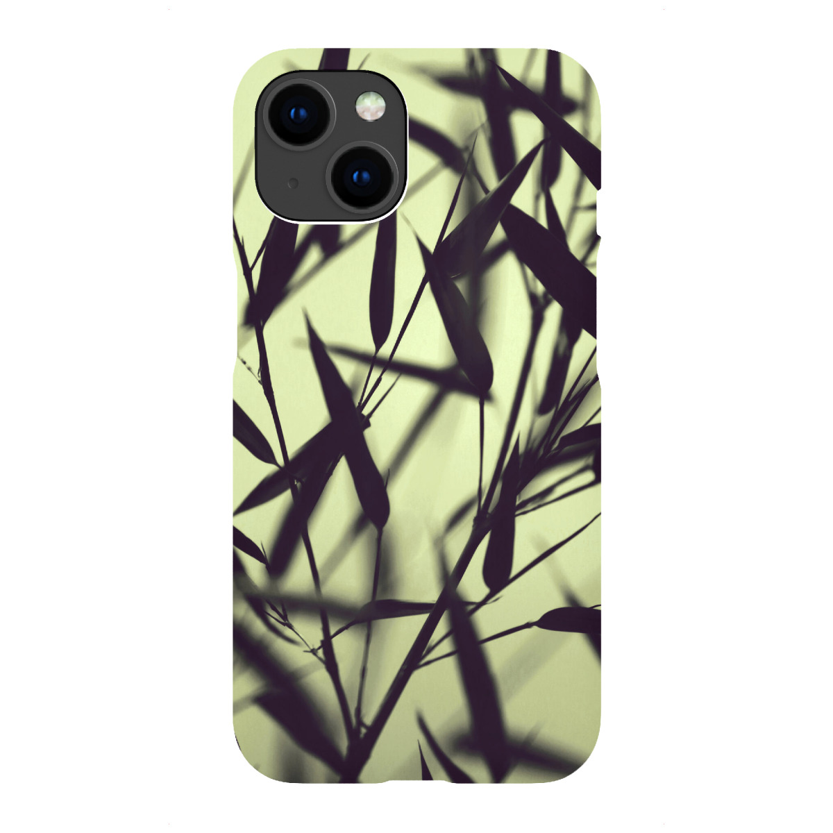 "Bambus Blätter Serie grün"für iPhone - Premium-Case Handyhülle artboxONE