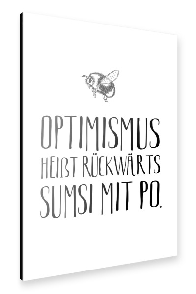 Alu-Dibond "Sumsi mit Po" 30x20 cm artboxONE