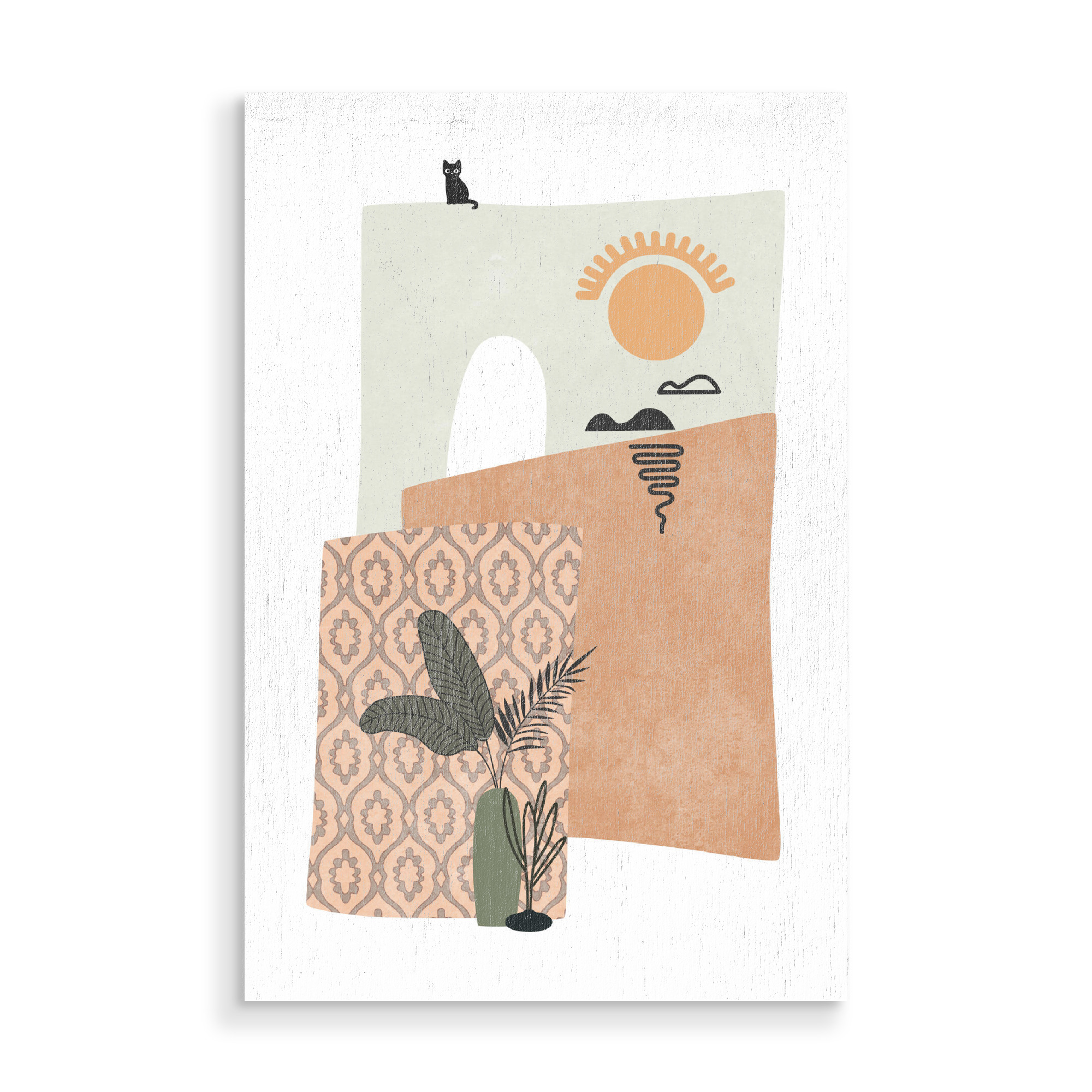 Holzbild "Marokkanische Medina" artboxONE - Natur,Abstrakt,Reise / Afrika