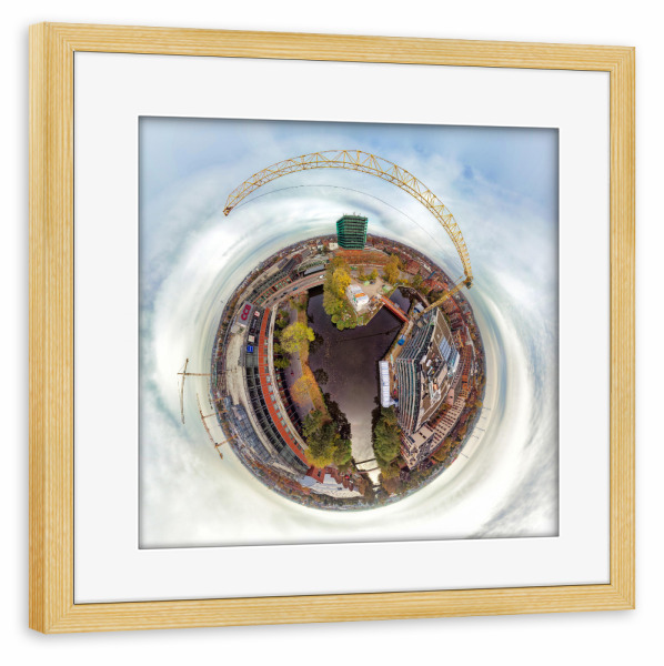 Poster mit Rahmen kiefer "Hamburg-Bergedorf,CCB &KörberHaus" artboxONE - Städte,Städte / Hamburg,Reise,Architektur,Reise / Länder